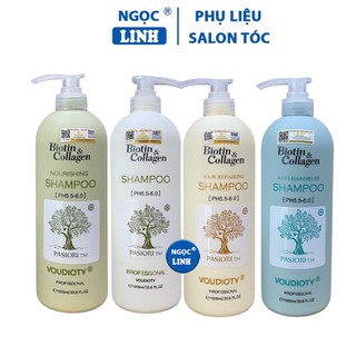 Dầu gội Biotin Collagen chính hãng trắng 500ml 1000ml, cặp dầu gội xả Biotin Collagen, kích mọc tóc ngăn rụng tóc