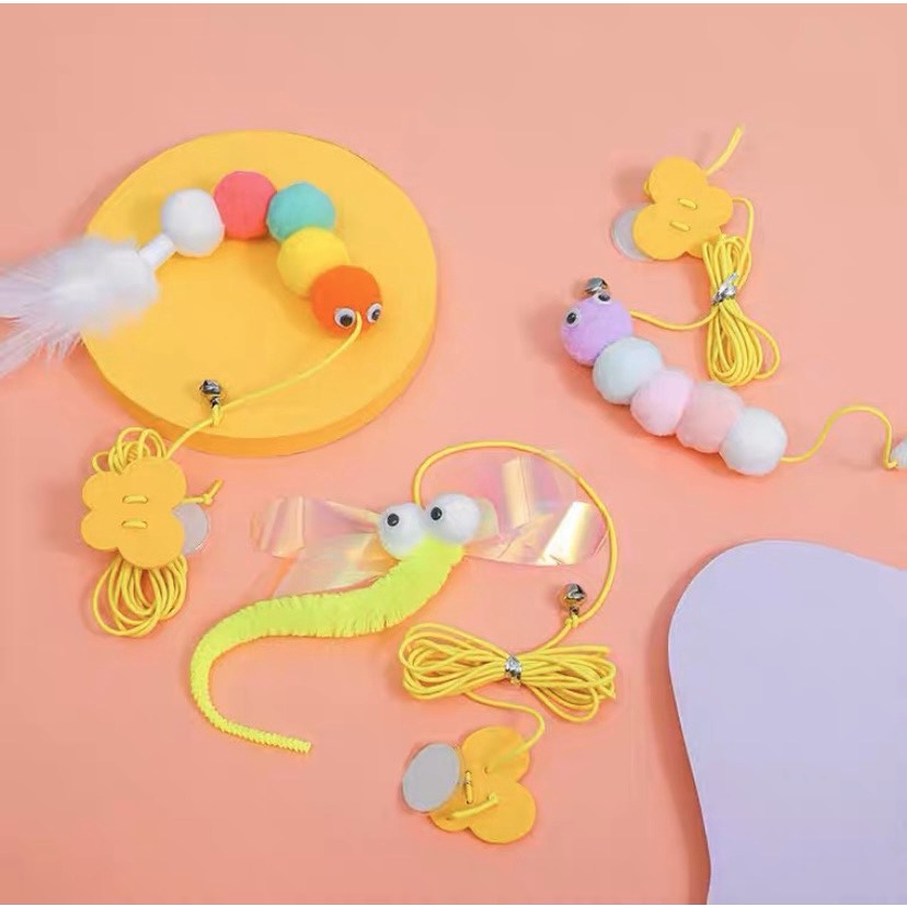 Đồ Chơi Dây Treo Dán Tường cho mèo