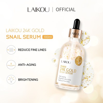 Tinh chất LAIKOU chiết xuất vàng 24K se khít lỗ chân lông chống lão hóa và nếp nhăn 100ml
