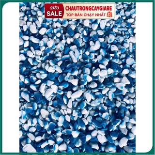 Sỏi đá trắng tự nhiên trang trí cây cảnh, sân vườn, hồ cá, cây kiểng kích thước 0.2-1cm (bán theo 1kg/1 túi)