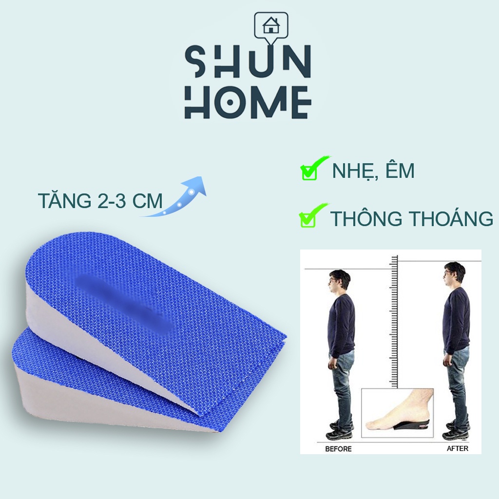 Miếng Độn Giày, Đế Lót Giày Tăng Chiều Cao Êm Chân ShunHome CN-TCC