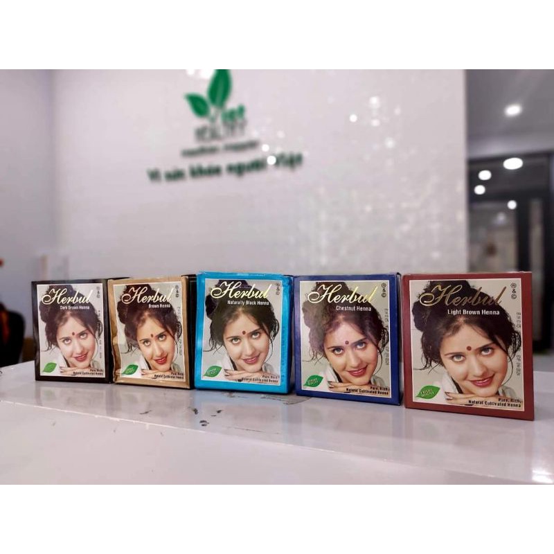 Bột nhuộm tóc thảo dược Henna 100% Tự Nhiên nhập khẩu Ấn Độ, Viethealthy