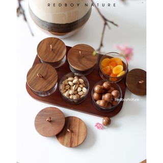 Khay mứt Tết 6 hũ tròn