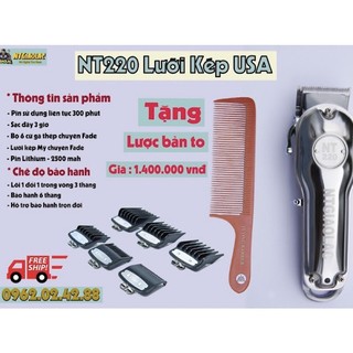 Tông đơ nt220 lưỡi kép mỹ