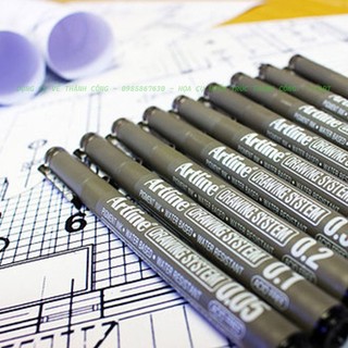 Bút line Artline Drawing System - Bút đi nét mực đen