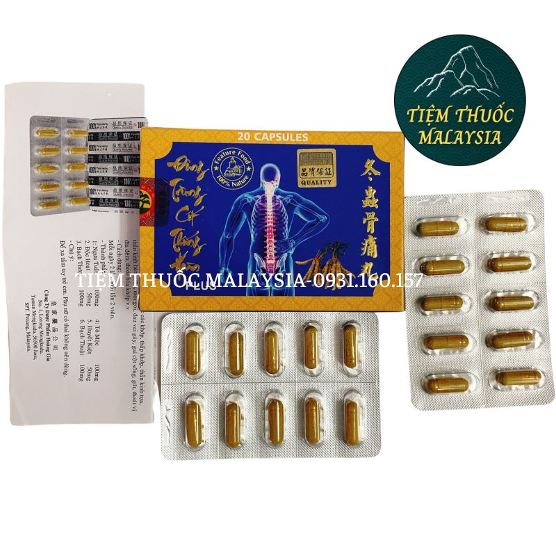 Đông Trùng Cốt Thống Hoàn Hộp 20v