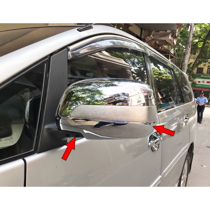 Bộ Ốp Gương Chiếu Hậu Không Đèn Cho Toyota Innova