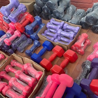 TẠ TAY CAO SU LÕI GANG ĐẶC 2kg bọc cao su cao cấp, đẹp, an toàn, chuyên dùng tập gym, yoga, thể dục, thể thao, giảm cân