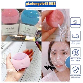 Máy rửa mặt forever lina mini /máy rửa mặt tạo bọt có độ rung massage mặt