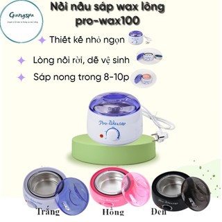 Nồi nấu sáp wax lông pro100 cao cấp -tặng que gỗ