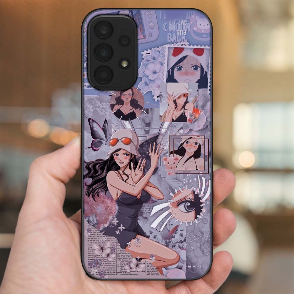 Ốp lưng Samsung A23 viền đen in hình Nico Robin One Piece Đảo Hải Tặc