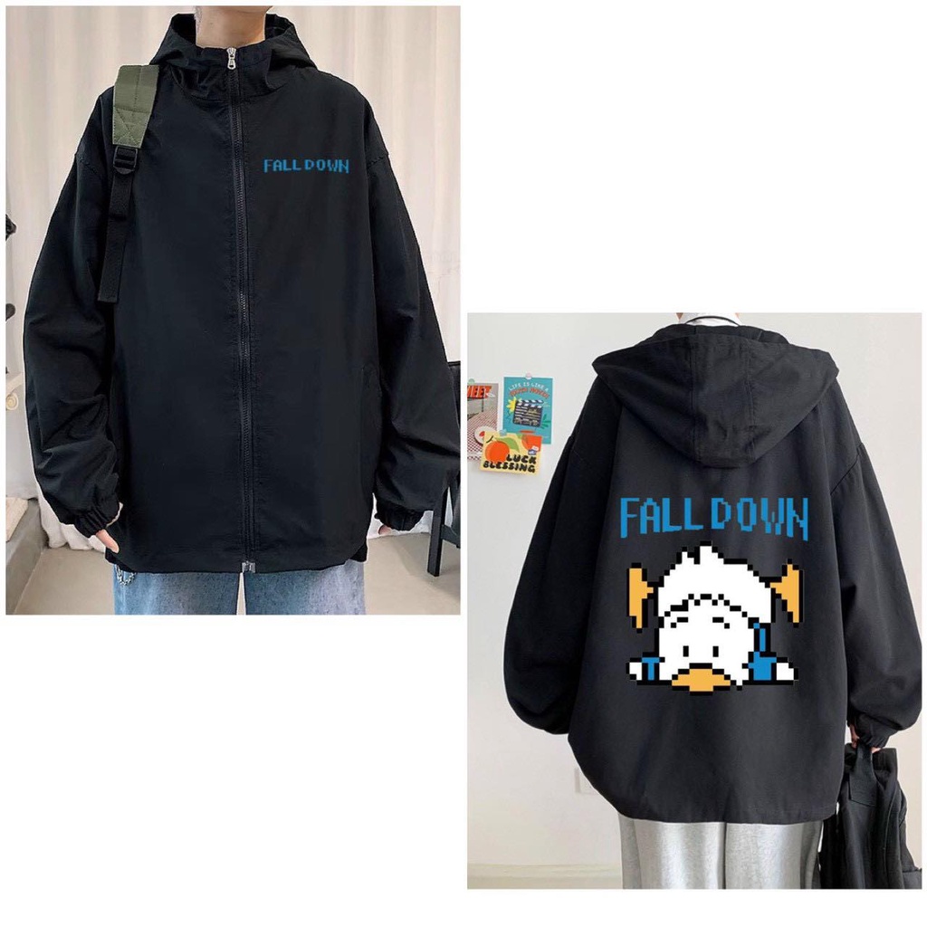 Áo khoác in họa tiết hình con vịt dễ thương thời trang dành cho nam