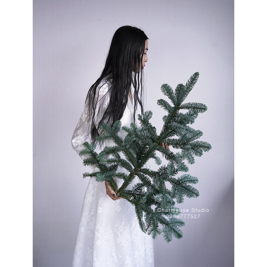 SHIP TỈNH - Cành thông tươi Nobilis nhập khẩu Đan Mạch - Thông trang trí giáng sinh, làm vòng nguyệt quế, làm cây thông