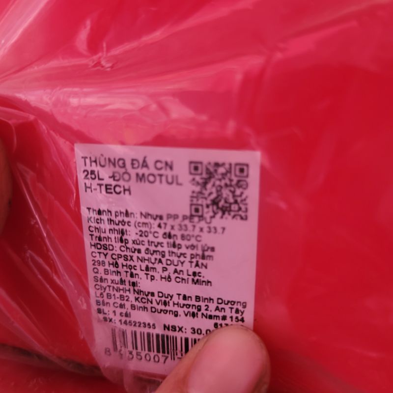 THÙNG ĐÁ GIỮ NHIỆT DUY TÂN 60 LÍT