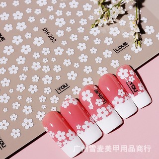 Sticker & Decal dán móng tay hình hoa ,lá, sticker nail 2