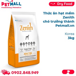 Thức ăn hạt mềm Zenith chó trưởng thành 3kg - Korea Petmall