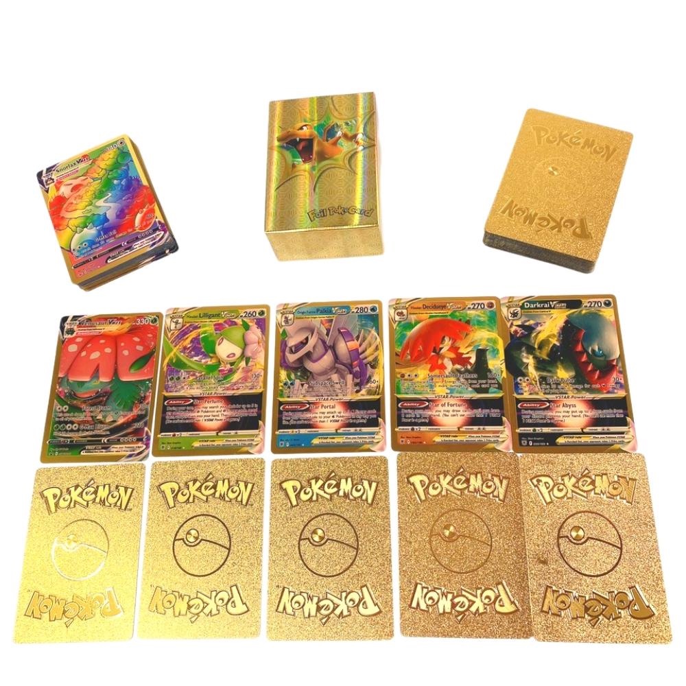 Bộ Thẻ Bài Chơi Pokemon 110 Thẻ Mạ Vàng Chơi Đối Kháng New Đẹp Cao Cấp