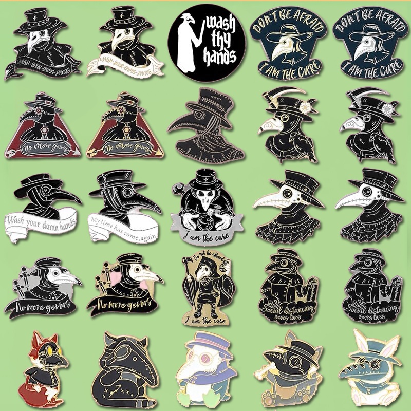 Huy Hiệu Cài Áo Hình Bác Sĩ Beak Độc Đáo