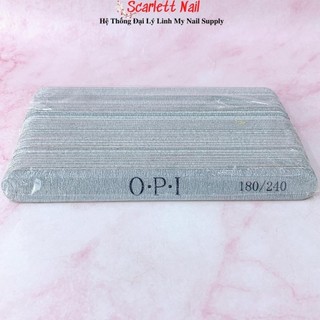 Lốc 50 cây dũa móng tay opi dũa mỏng dũa móng tự nhiên móng thật độ nhám 180/240