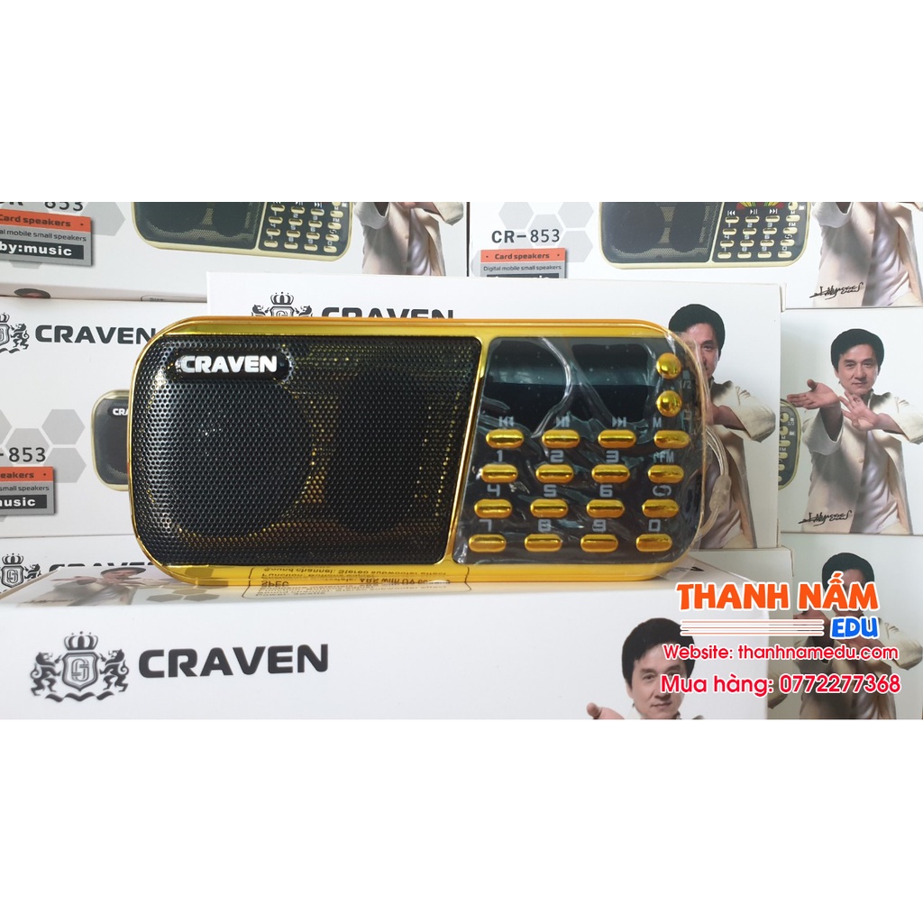 Loa craven CR-853 loại 3 pin siêu trâu (Kèm thẻ nhớ 32GB)
