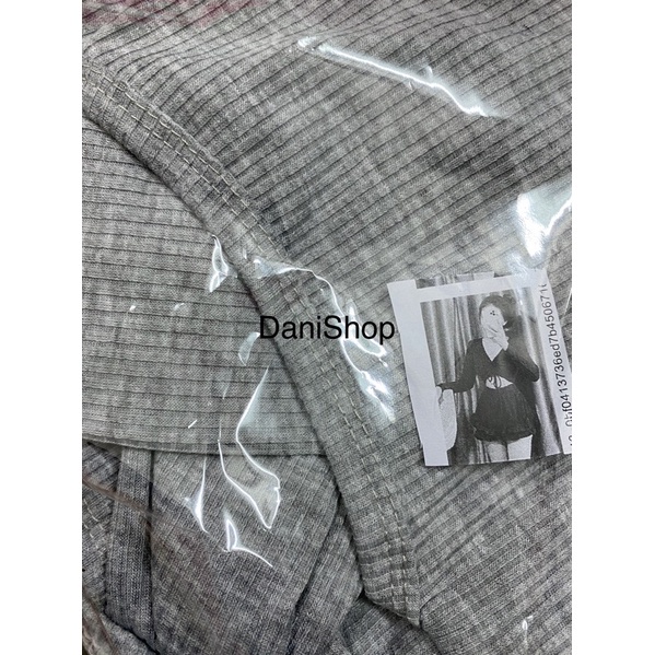 set thun gân áo rút dây ngực V tay dài váy quần ôm eo tôn body dáng xoè alohashop91