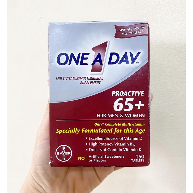 Viên Uống One A Day Proactive tổng hợp cho nam/nữ 65+.