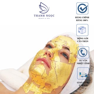 Mặt nạ vàng lá 24k, mặt nạ vàng dát mỏng hộ 100 miếng