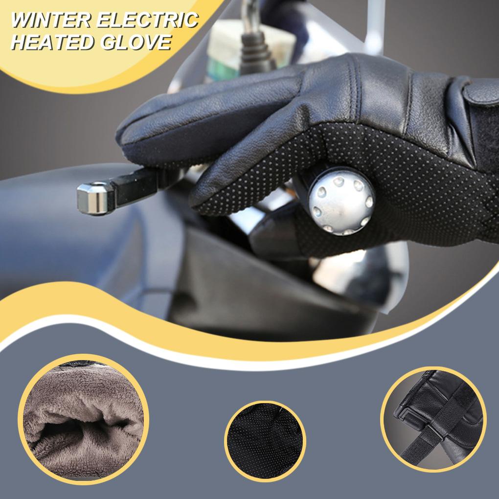 1 Đôi Găng Tay Sưởi Ấm Chống Thấm Nước Có Thể Điều Chỉnh Dùng Khi Cắm Trại