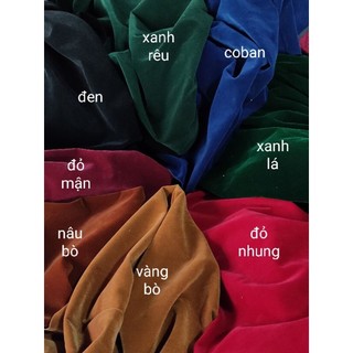 Vải nhung cứng - nhung budanh