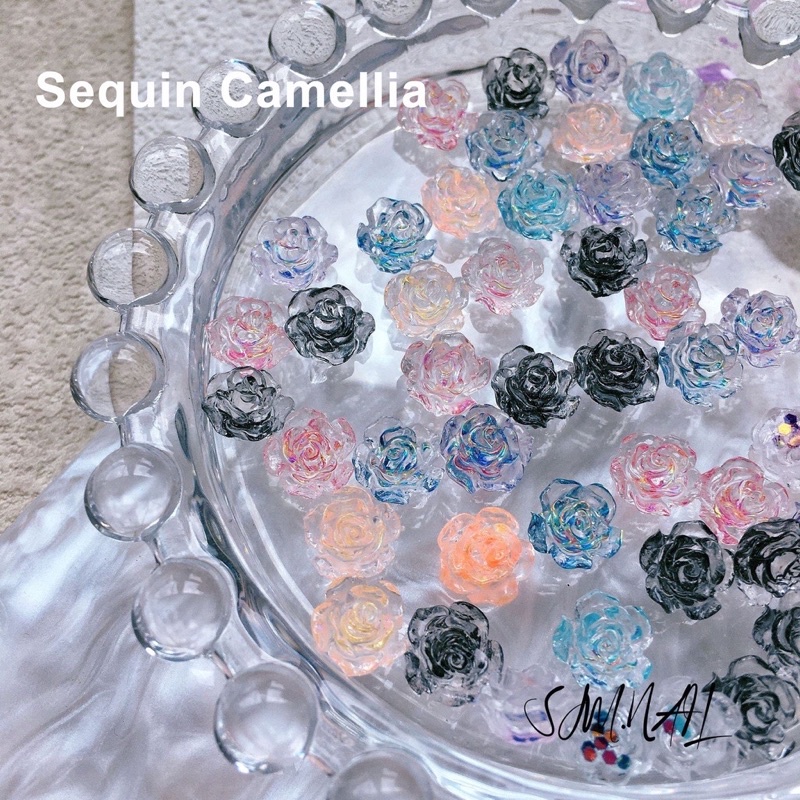 Sét Mix 50 Hoa Hồng Đính trang trí móng tay nghệ thuật