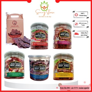 Đồ ăn vặt, thịt trâu khô , beef jerky khô bò nhiều vị quang hiển