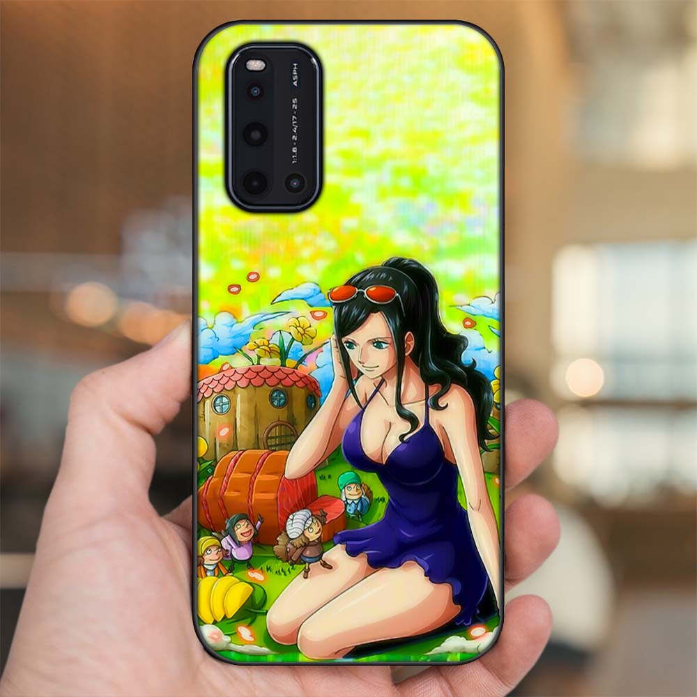 Ốp lưng Vivo V19 viền đen in hình Nico Robin One Piece Đảo Hải Tặc