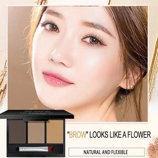 Phấn Trang Điểm Lông Mày 3 Màu Sắc Lâu Trôi Dễ Lên Màu ruiyan