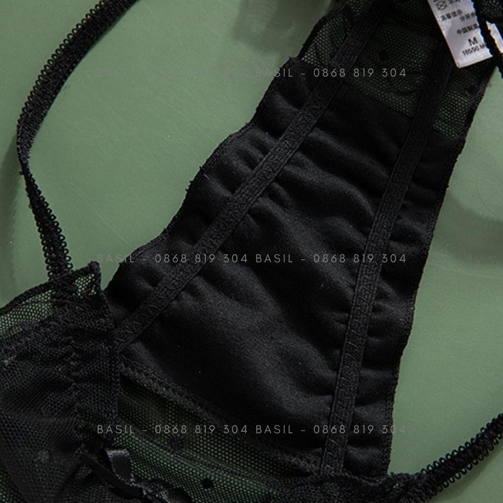 Quần lót nữ S16 cotton mềm mại quần lọt khe S17 ren hoa gợi cảm BASIL