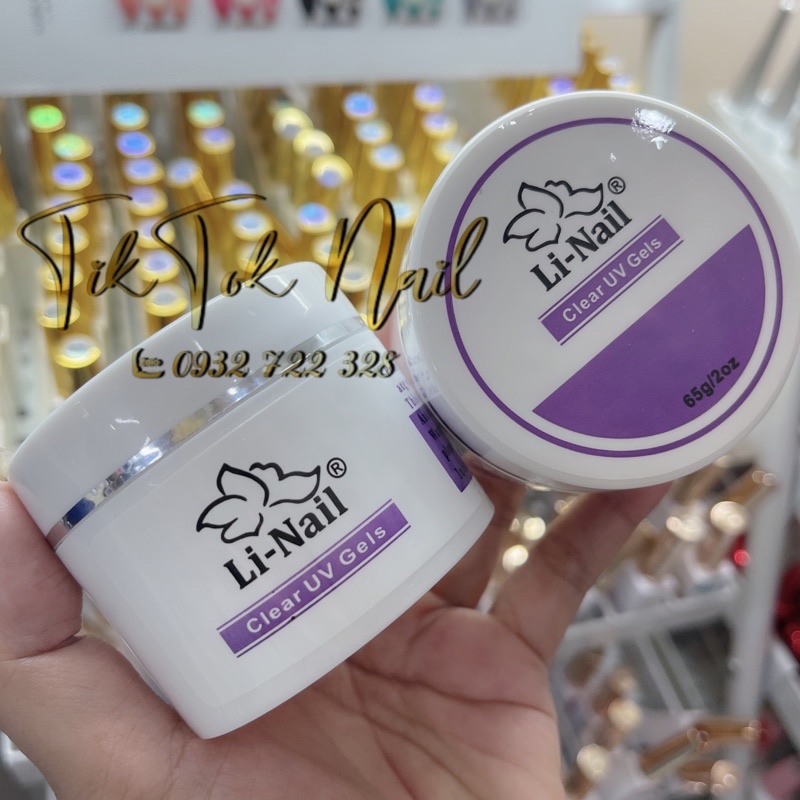 gel đắp Li nail không nóng 20ml - 65ml làm móng tay chân nail