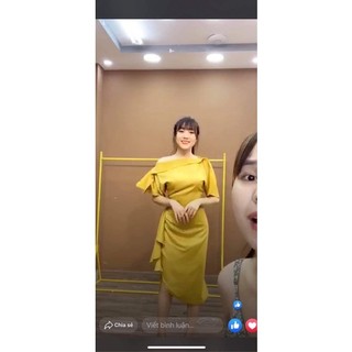 Thanh lý đầm lụa body nhún eo size M ,hàng Monoco mới mặc 1 lần