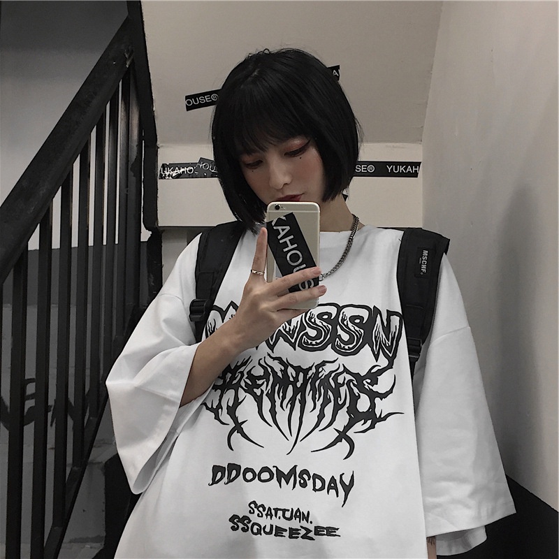 Áo thun AOKANG tay ngắn cổ tròn in họa tiết độc đáo