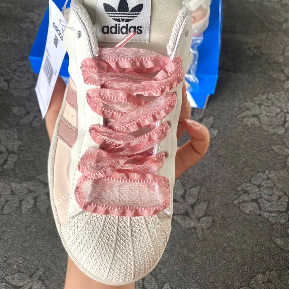 Giày adidas superstar Das Sò màu hồng kem , Giày Thể Thao Adidas Originals Superstar Cappuccino Pink Bản SC