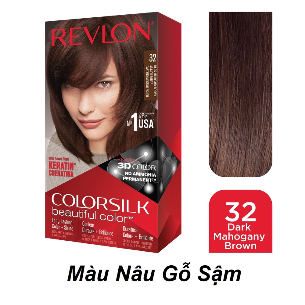 Thuốc nhuộm tóc Revlon Colorsilk Mỹ - Có Nhiều Màu (10 20 27 30 31 32 33 40 41 42 46 47 54)