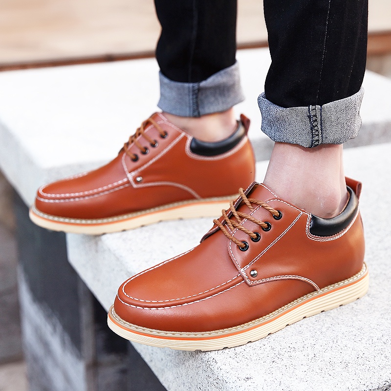 DR MARTENS Giày Da Bò 6cm Phong Cách Anh Quốc Sang Trọng Cho Nam Giày Thể Thao Thời Trang Năng Động
