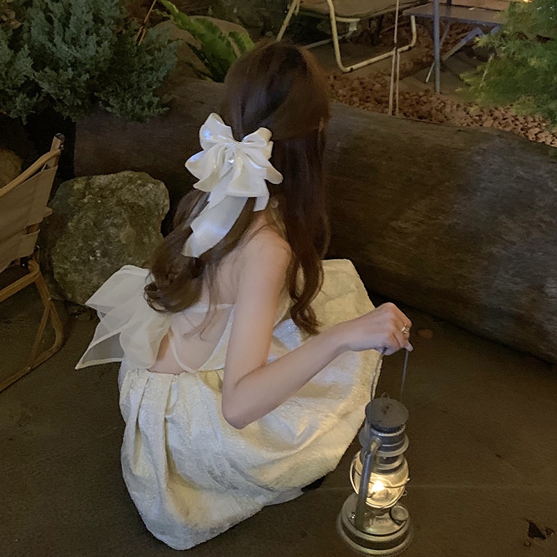 Kẹp Tóc Nơ Ruy Băng Lớn Phong Cách Hàn Quốc Mới