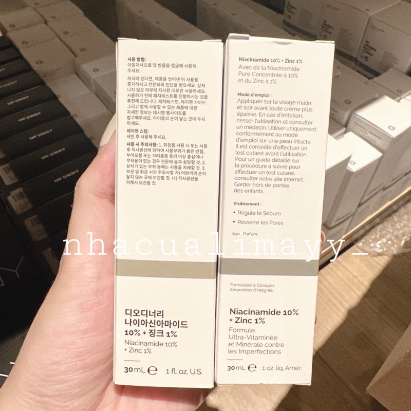 Serum The Ordinary Niacinamide 10%+Zinc1%