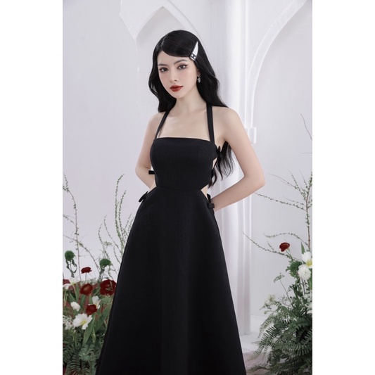 FLANE DRESS - Đầm dài khoét eo