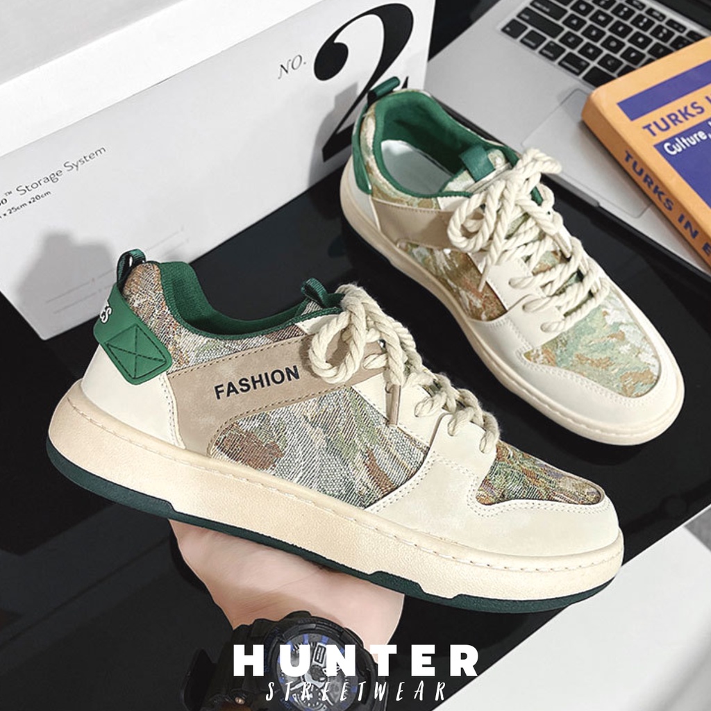 Giày NAM Đế khâu chắc chắn - Hoạ tiết Châu Âu size 39 - 44 - Êm ái - 3 Màu