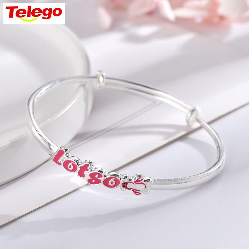 Vòng Tay Hở Họa Tiết Gấu Và Dâu Tây Hoạt Hình Đơn Giản Có Thể Điều