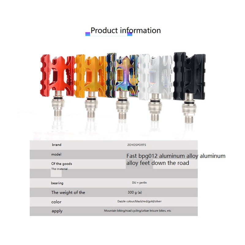 Bàn Đạp Bằng Hợp Kim Nhôm Màu Đen Chuyên Dụng Cho Xe Đạp