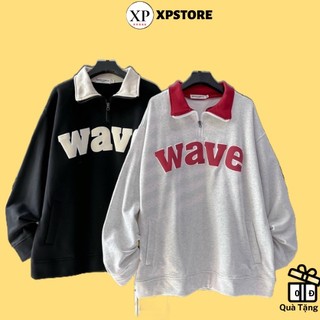 Áo Sweater cổ Trụ WAVE form rộng unisex