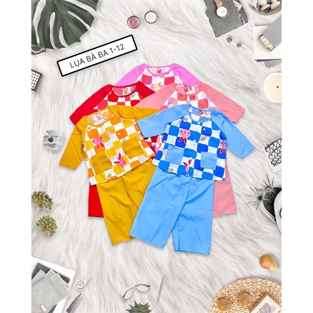 Bộ lụa bà ba bé gái
