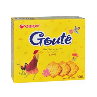 bánh goute orion vừng giòn tan hộp 8 chiếc