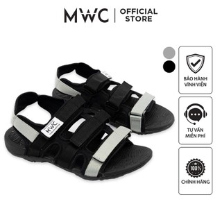 Giày MWC 7062 - Giày Sandal Nam, Sandal Nam Quai Ngang Kiểu Dáng Năng Động Màu Đen Xám